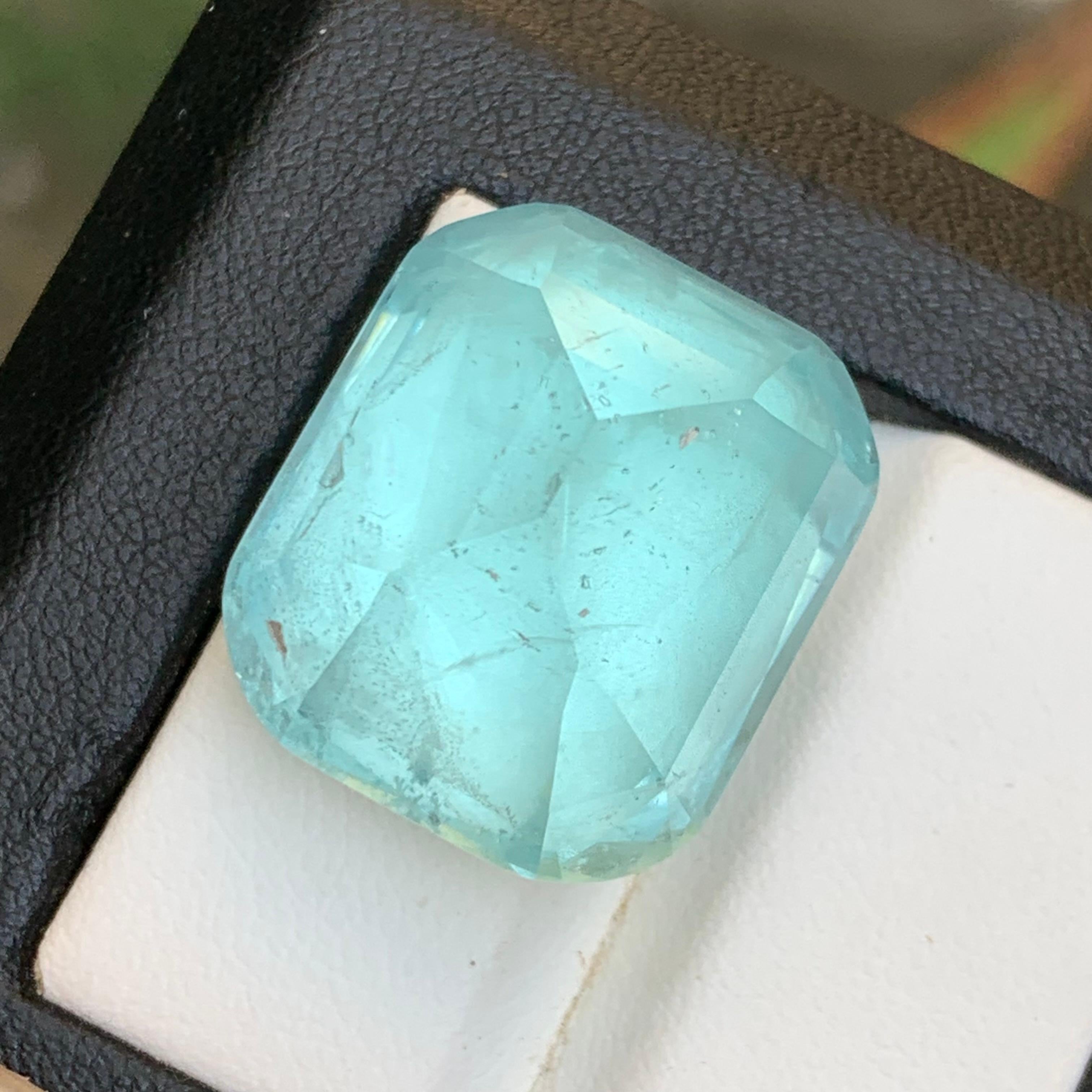 Azul claro Aguamarina 51,08 qt Piedra natural suelta talla cojín para colgante en venta 1