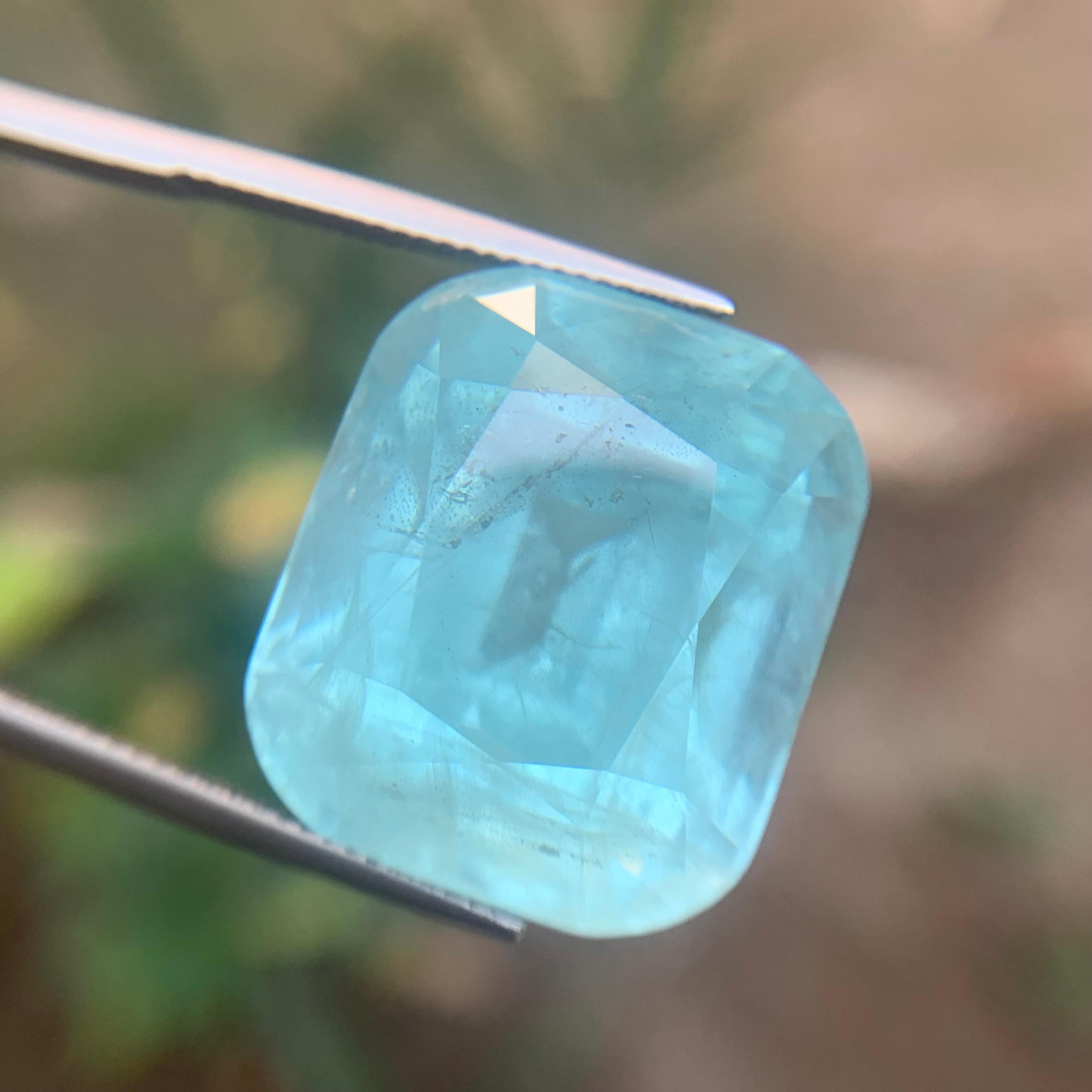 Azul claro Aguamarina 51,08 qt Piedra natural suelta talla cojín para colgante en venta 3