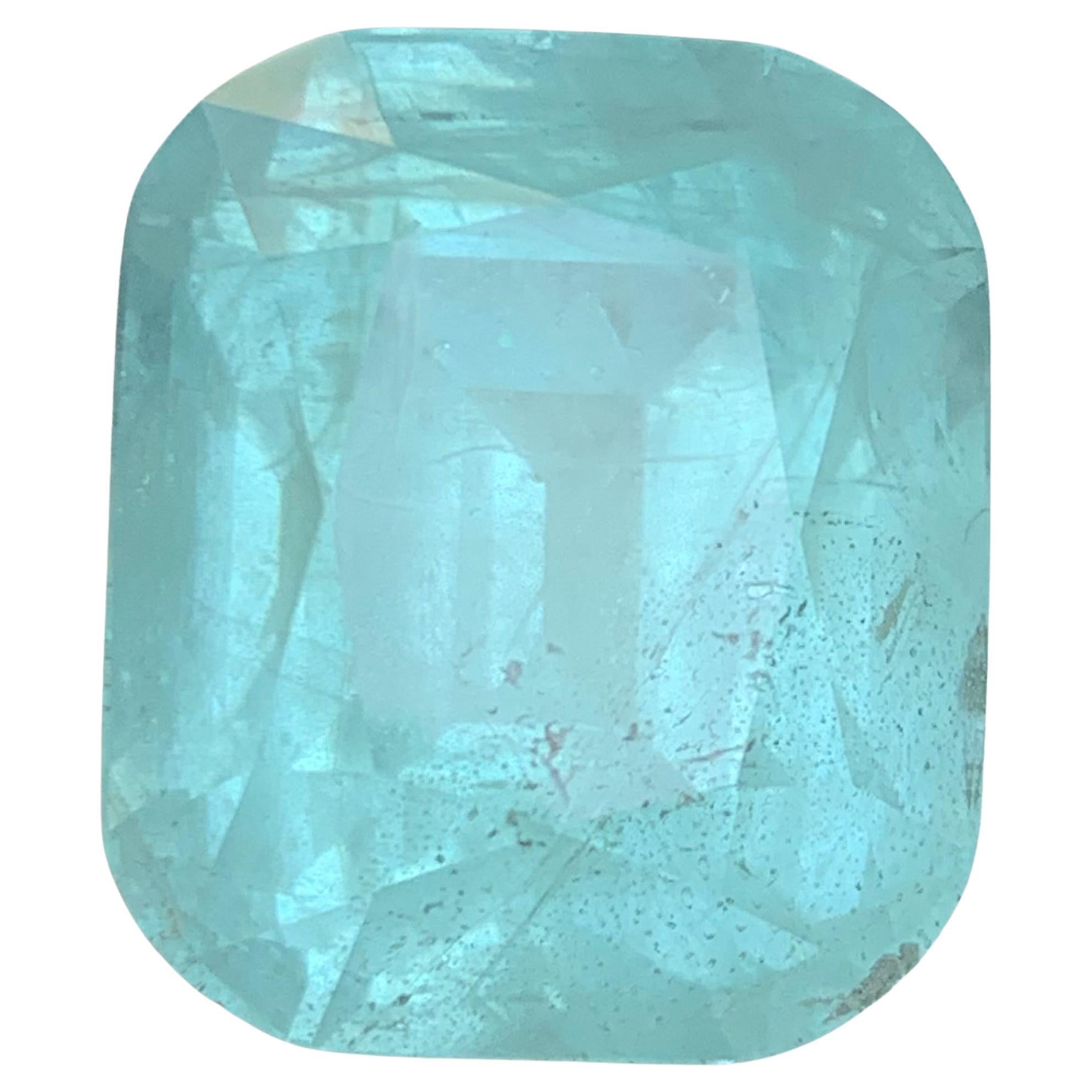 Azul claro Aguamarina 51,08 qt Piedra natural suelta talla cojín para colgante