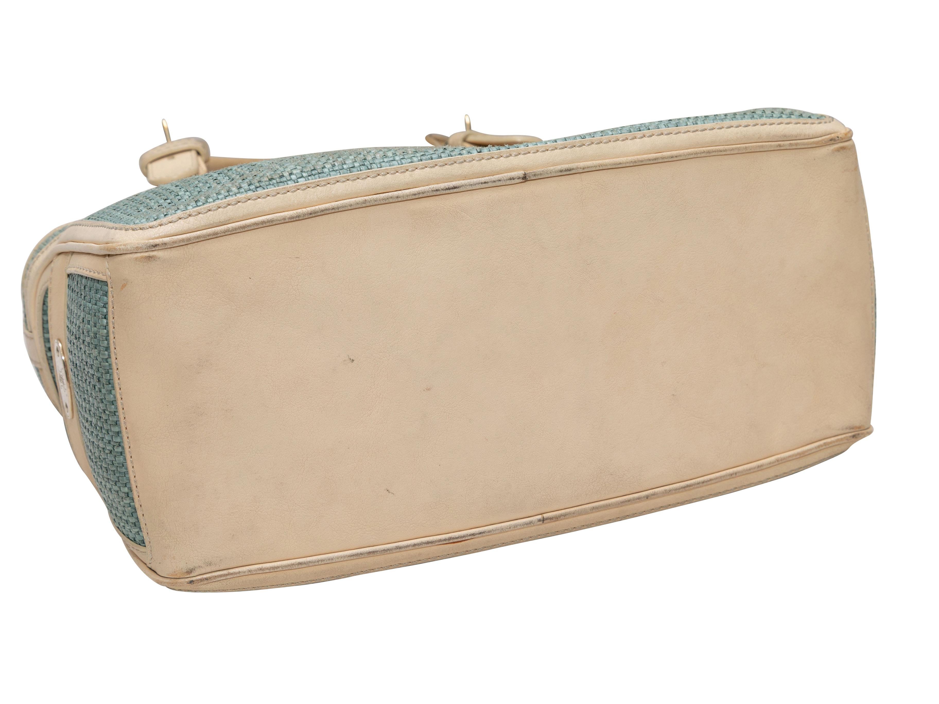 Light Blue & Beige Celine Boogie Handbag In Good Condition For Sale In New York, NY
