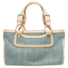 Light Blue & Beige Celine Boogie Handbag