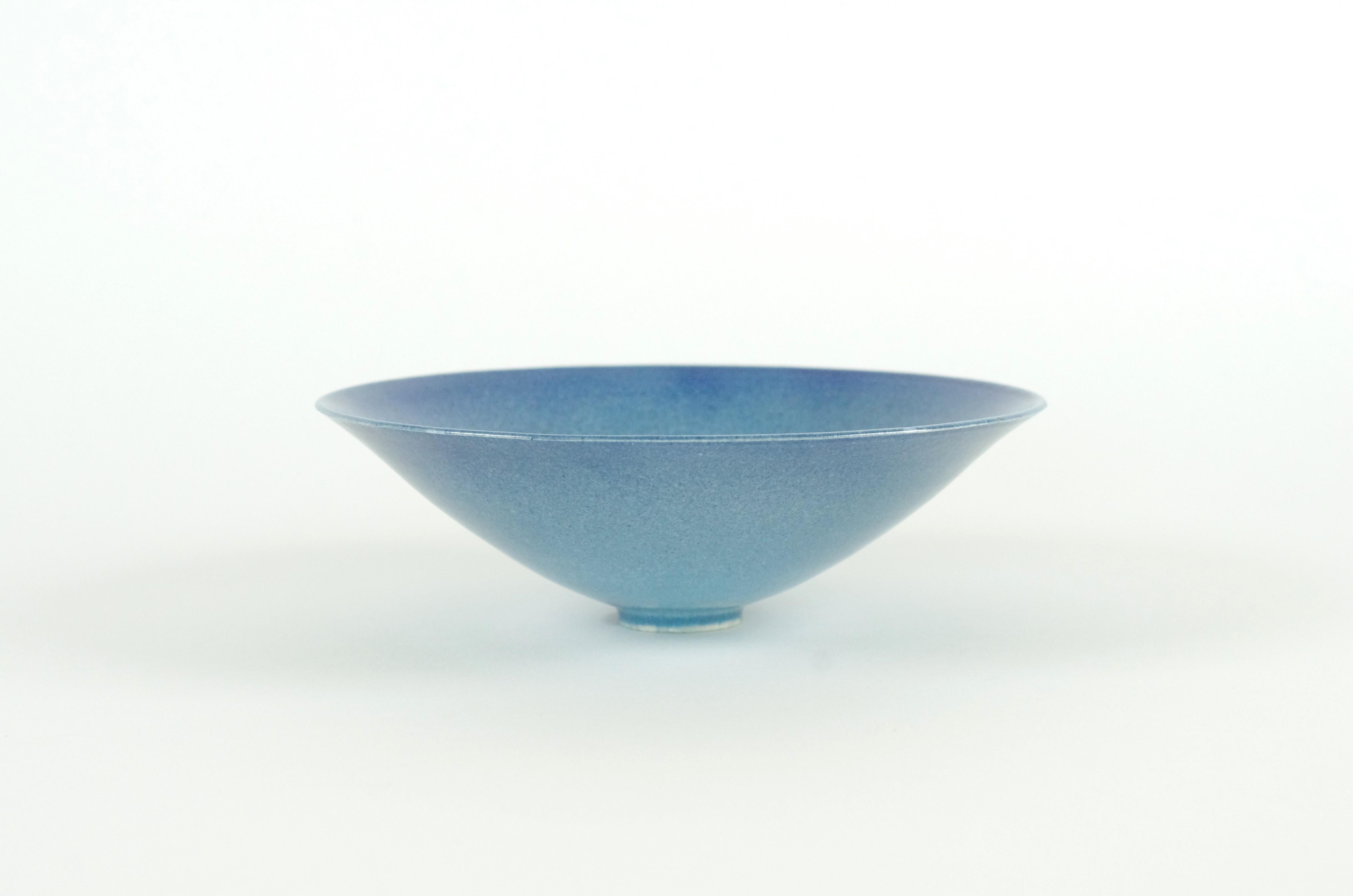 Modern Light blue bowl - Otto Zeegers For Sale