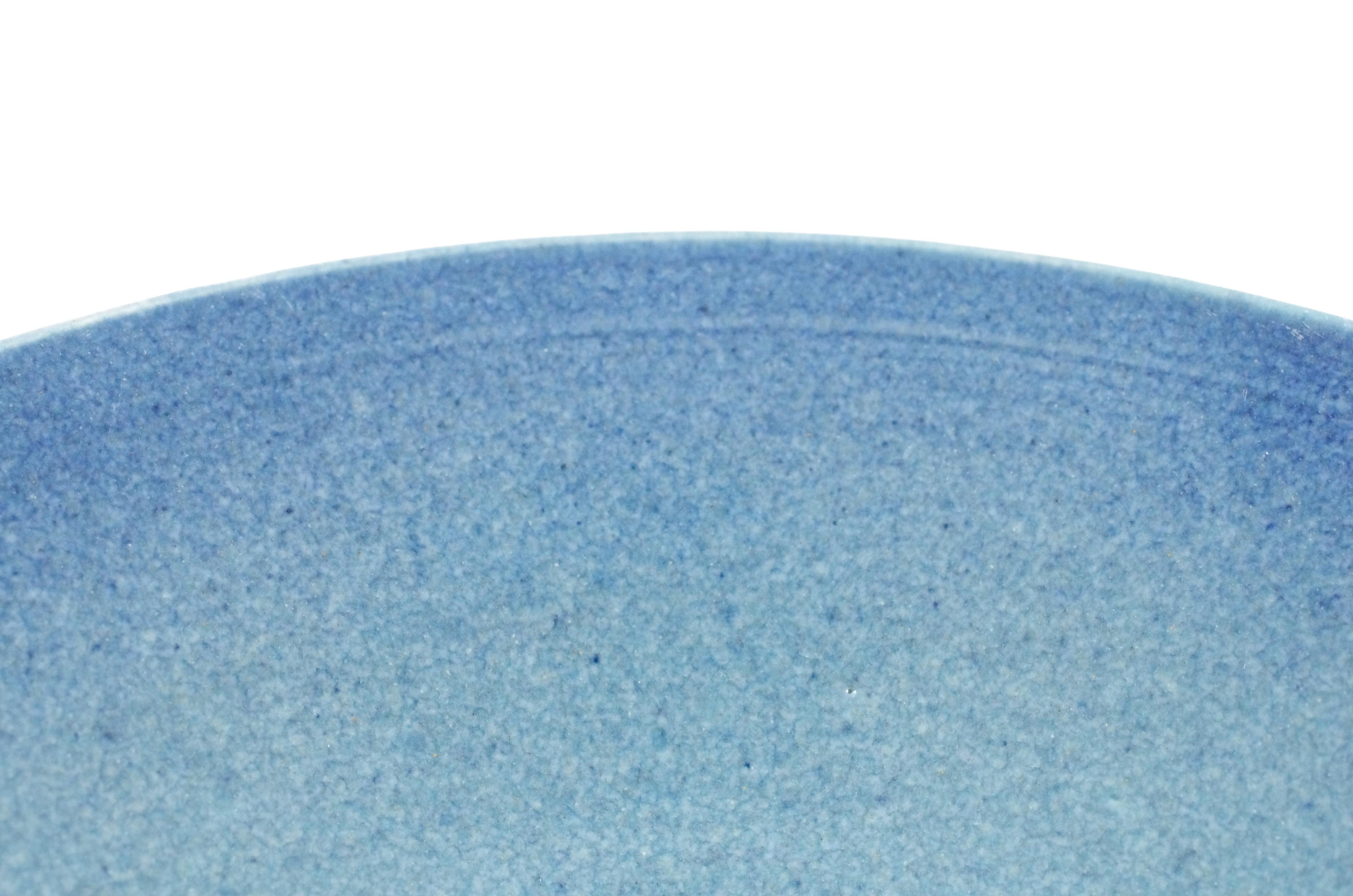 Earthenware Light blue bowl - Otto Zeegers For Sale