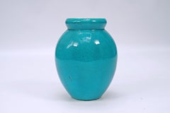 Jarrón de cerámica azul claro de Boch