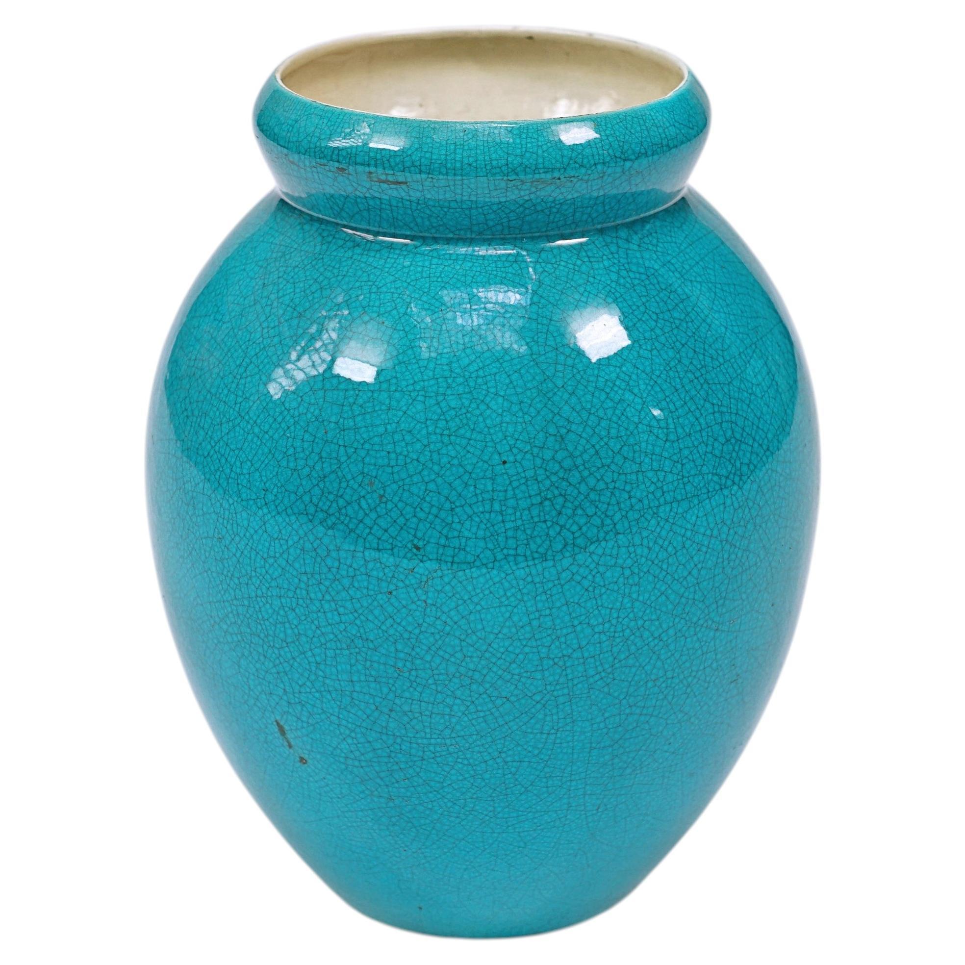 Light Blue ceramic vase by Boch