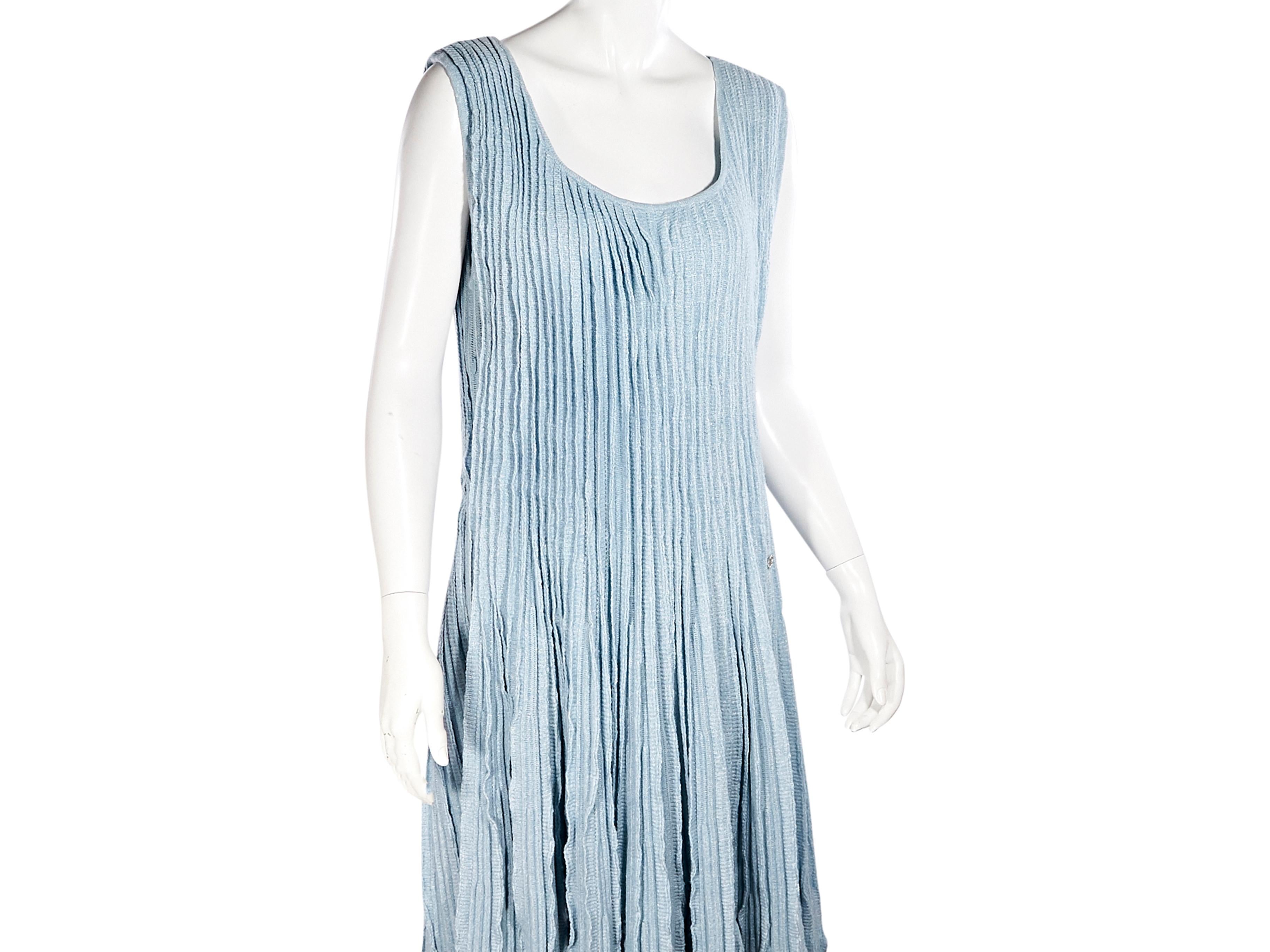 Women's Light Blue Chanel Knit Tank Dress