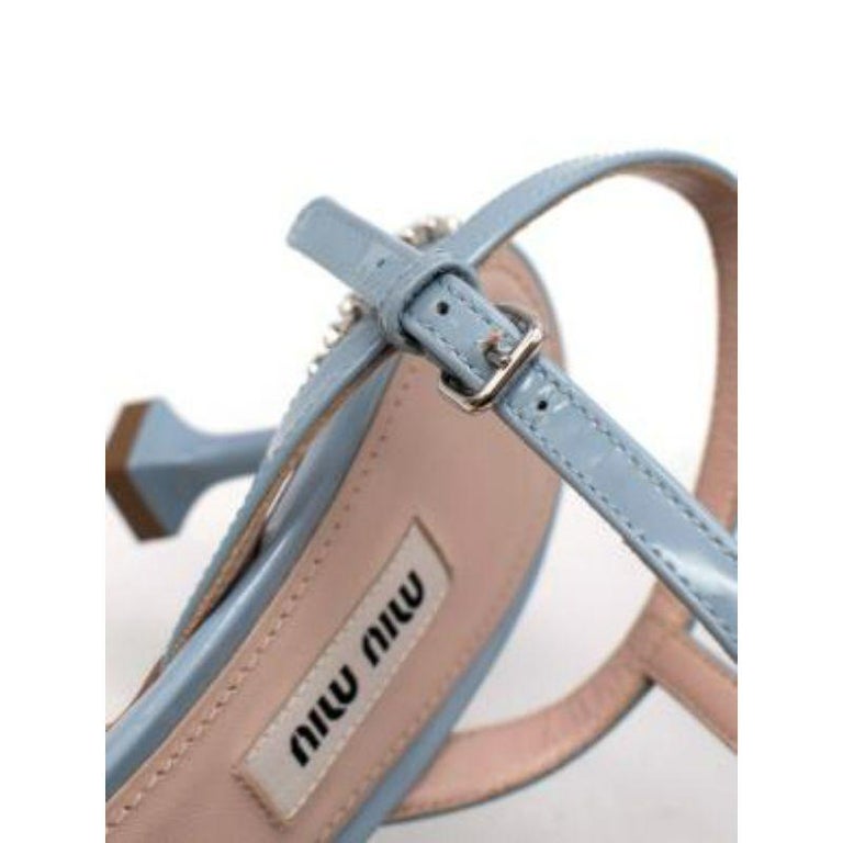 high slingbacks light blue denim