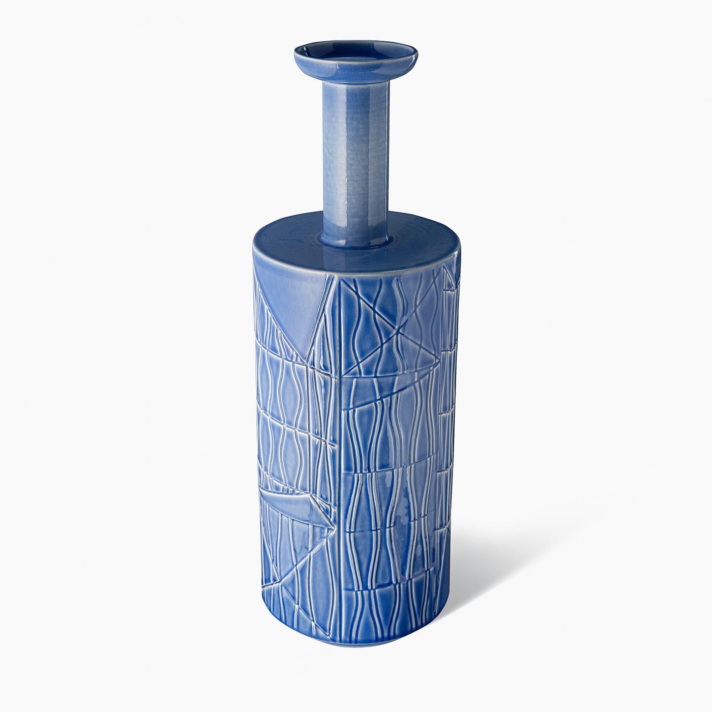 XXIe siècle et contemporain Vase décoratif bleu clair par Bethan Laura Wood en vente