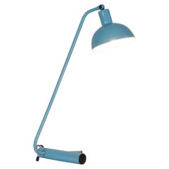 Lámpara de escritorio azul claro de Italia, años 60.
