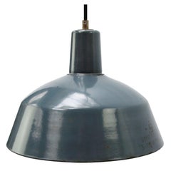Light Blue Enamel Vintage Industrial Factory Pendant Lights