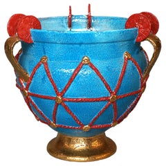 Light Blue Etruscan Vase