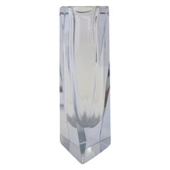 Light Blue Faceted Vase by Mandruzzato FINAL CLEARANCE SALE