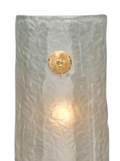 Light Blue Frosted Murano Glass Sconces