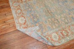 Zabihi Collection Light Blue Green Antique Persian Mahal Gallery Size Rug