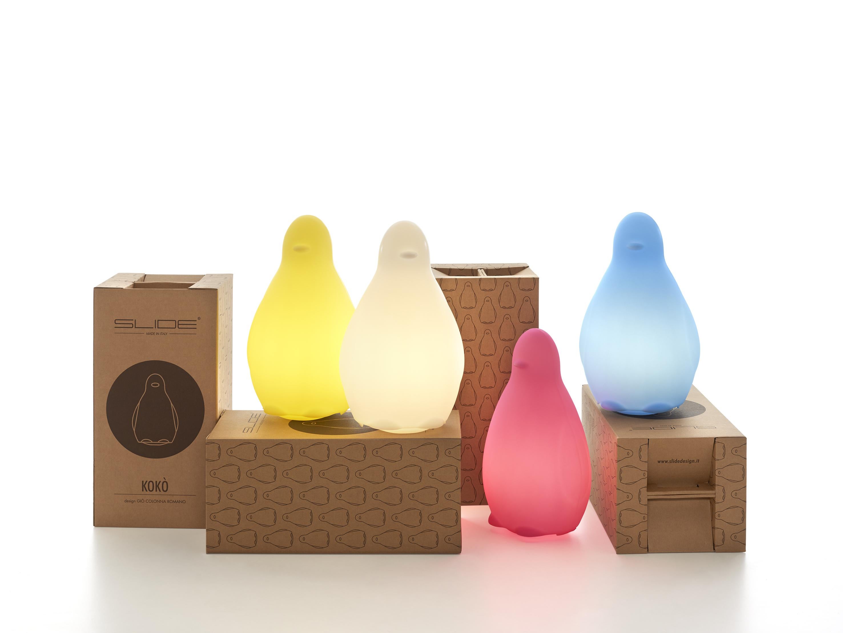 Other Light Blue Kokò Table Lamp by Giò Colonna Romano For Sale