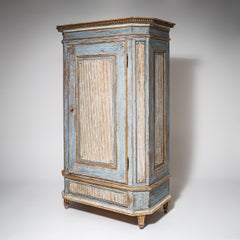 Light Blue Louis XVI Cabinet, Late 18th Century