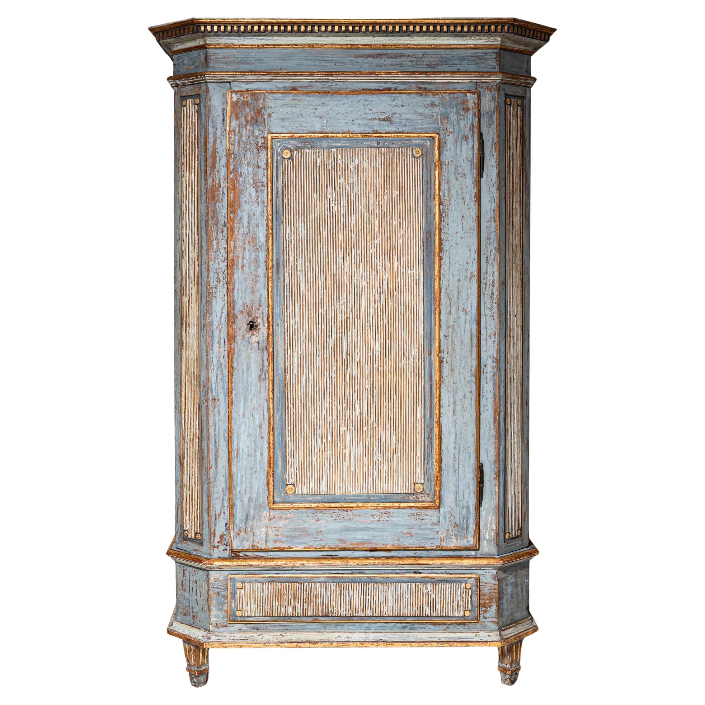 Hellblaues Louis-XVI-Kabinett, Ende 18. Jahrhundert im Angebot