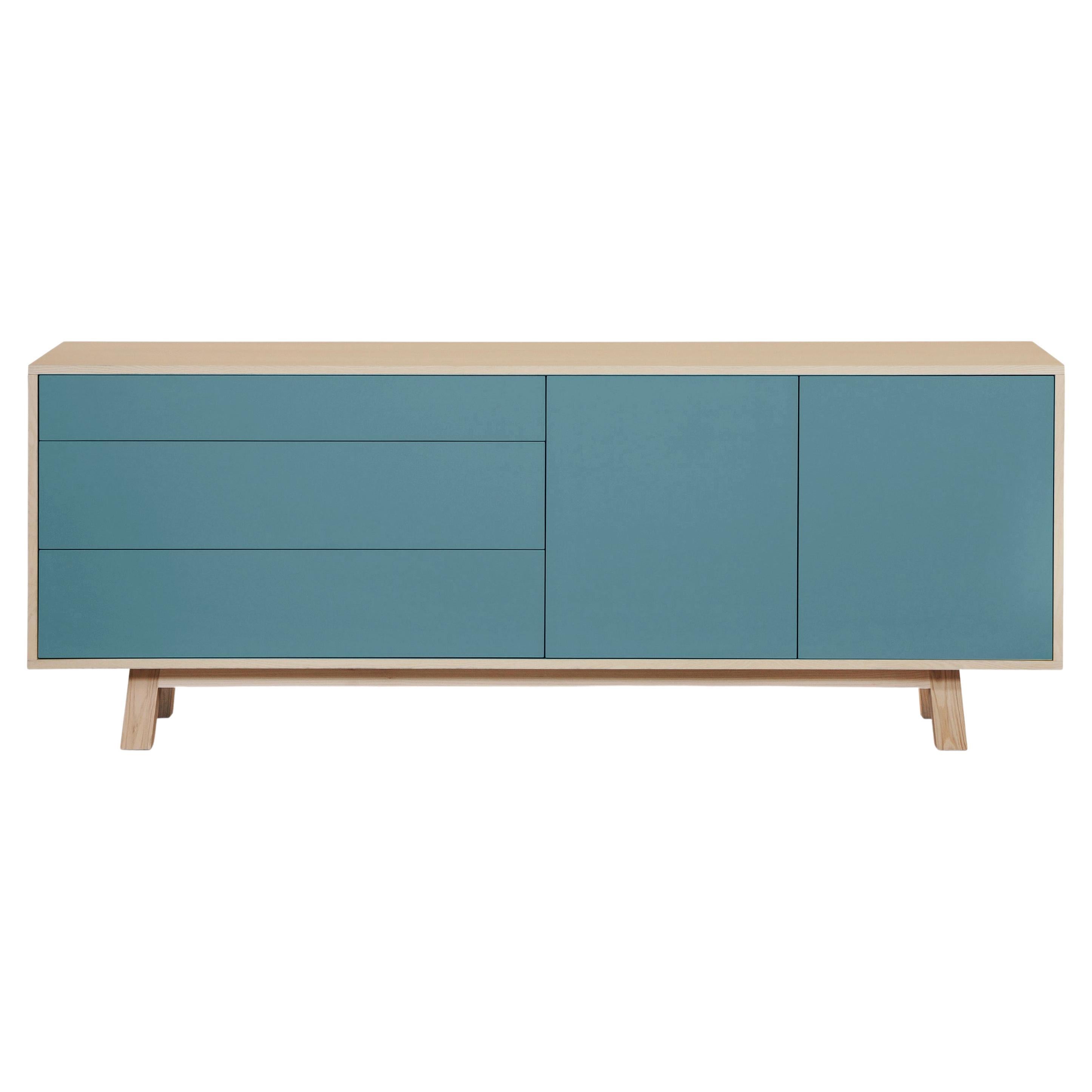 Light Blue sideboard, scandinavian design Eric Gizard, Paris + 10 other colours For Sale