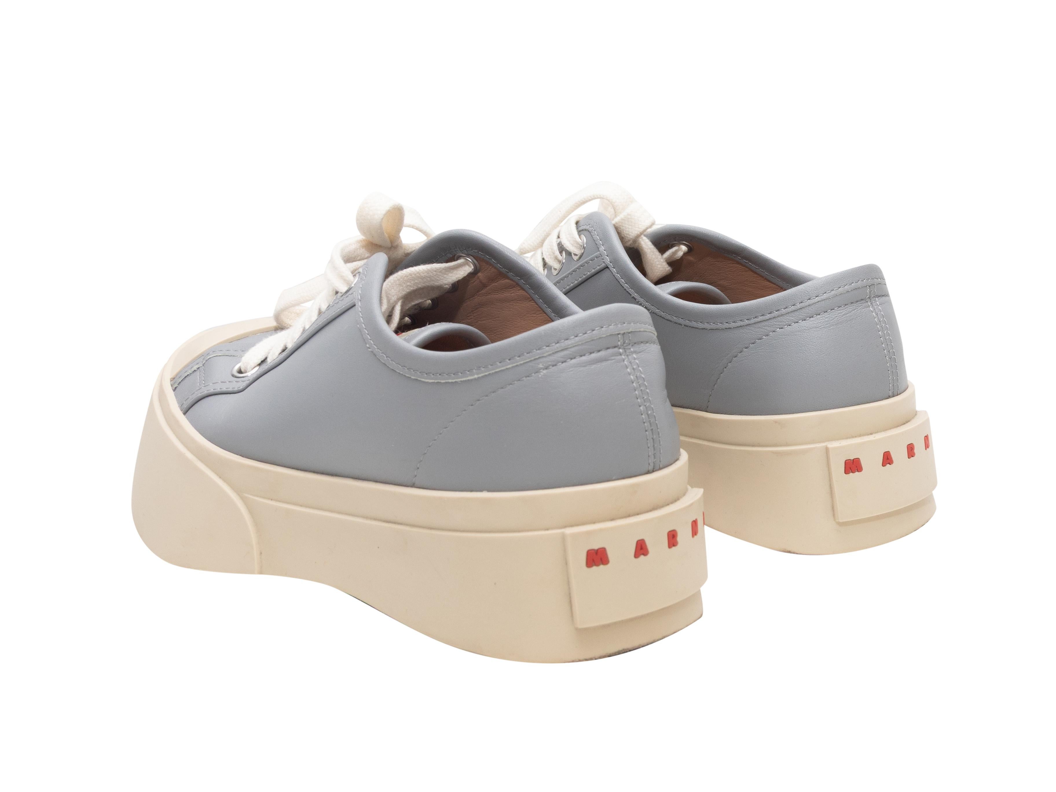 Light Blue Marni Pablo Low-Top Platform Sneakers Size 36 In Good Condition For Sale In New York, NY