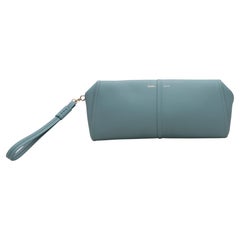 Pochette Elsap in pelle Max Mara blu chiaro
