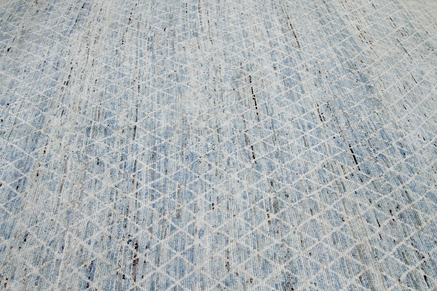 light blue modern rug
