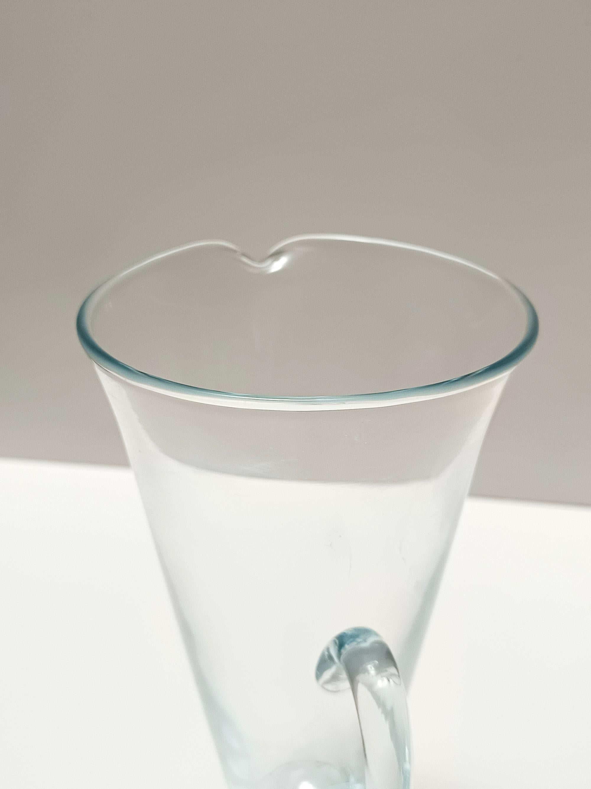 Set da cocktail in vetro di Murano azzurro con 6 bicchieri e una caraffa di La Murrina in vendita 5