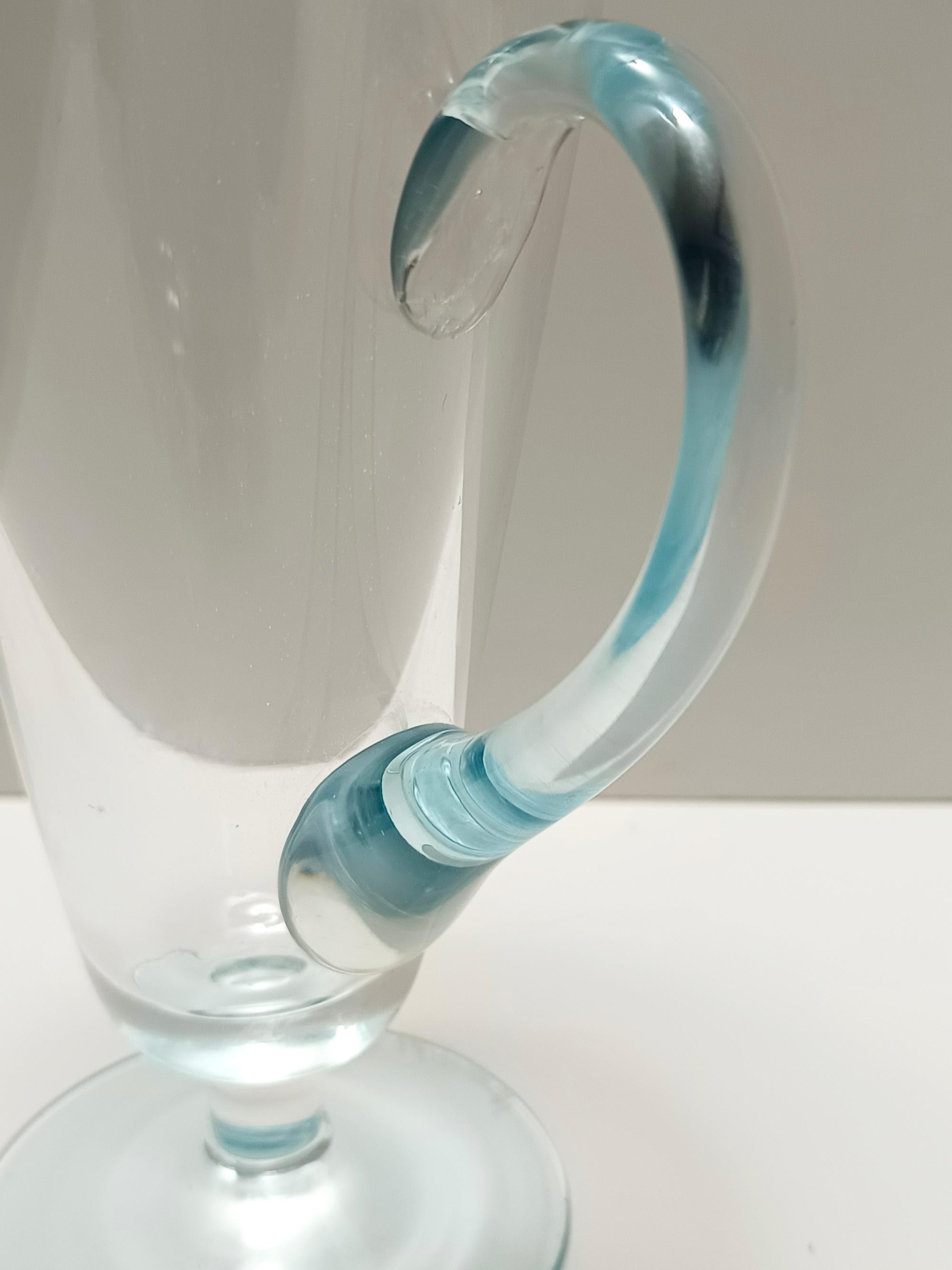 Set da cocktail in vetro di Murano azzurro con 6 bicchieri e una caraffa di La Murrina in vendita 6
