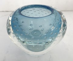 Light Blue Murano Pulegoso Bowl