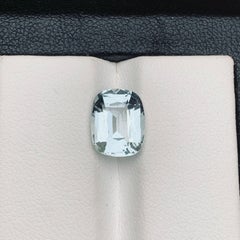 Light Blue Natural Aquamarine Ring Pendant Loose Gemstone 2.85 Carat Cushion Cut