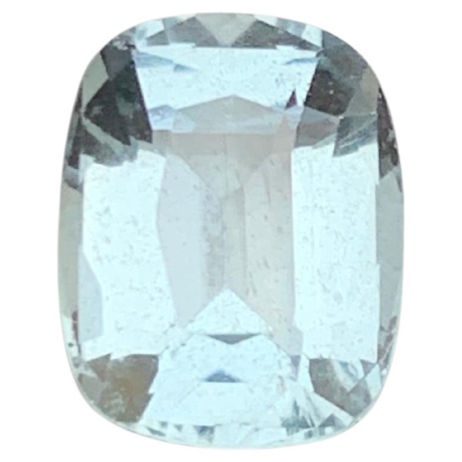 Light Blue Natural Aquamarine Ring Pendant Loose Gemstone 2.85 Carat Cushion Cut