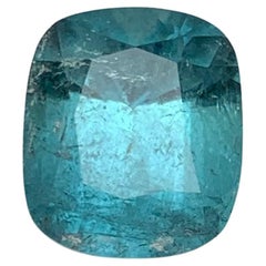 Light Blue Natural Tourmaline Ring Loose Gemstone 3.40 Ct Cushion Cut-Jewelry
