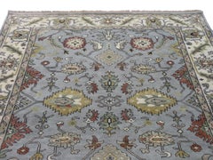 Light-Blue Oushak Area Rug