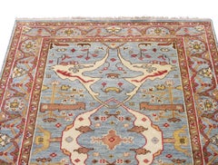 Light-Blue Oushak Area Rug