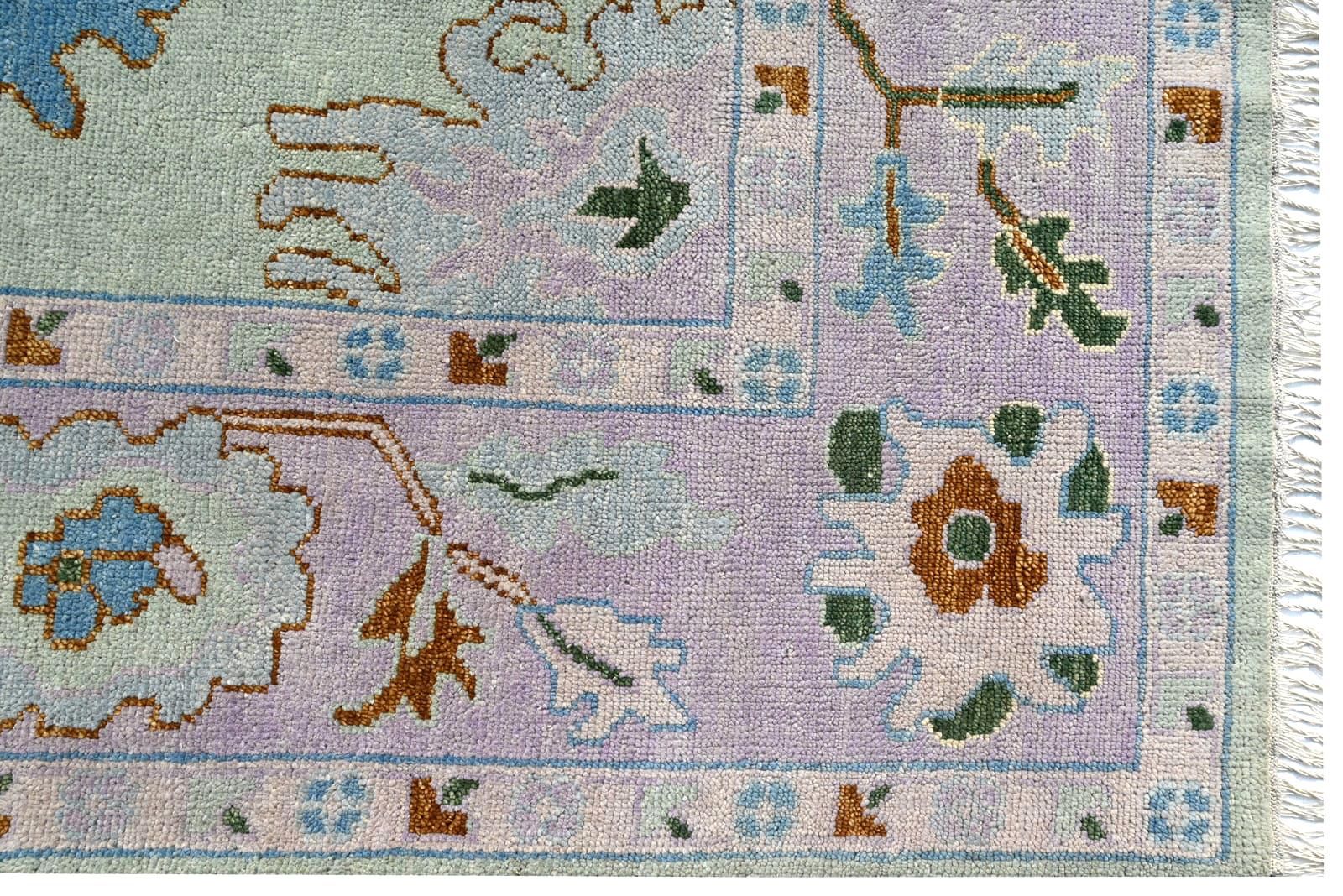 Indiano Oushak blu chiaro in vendita