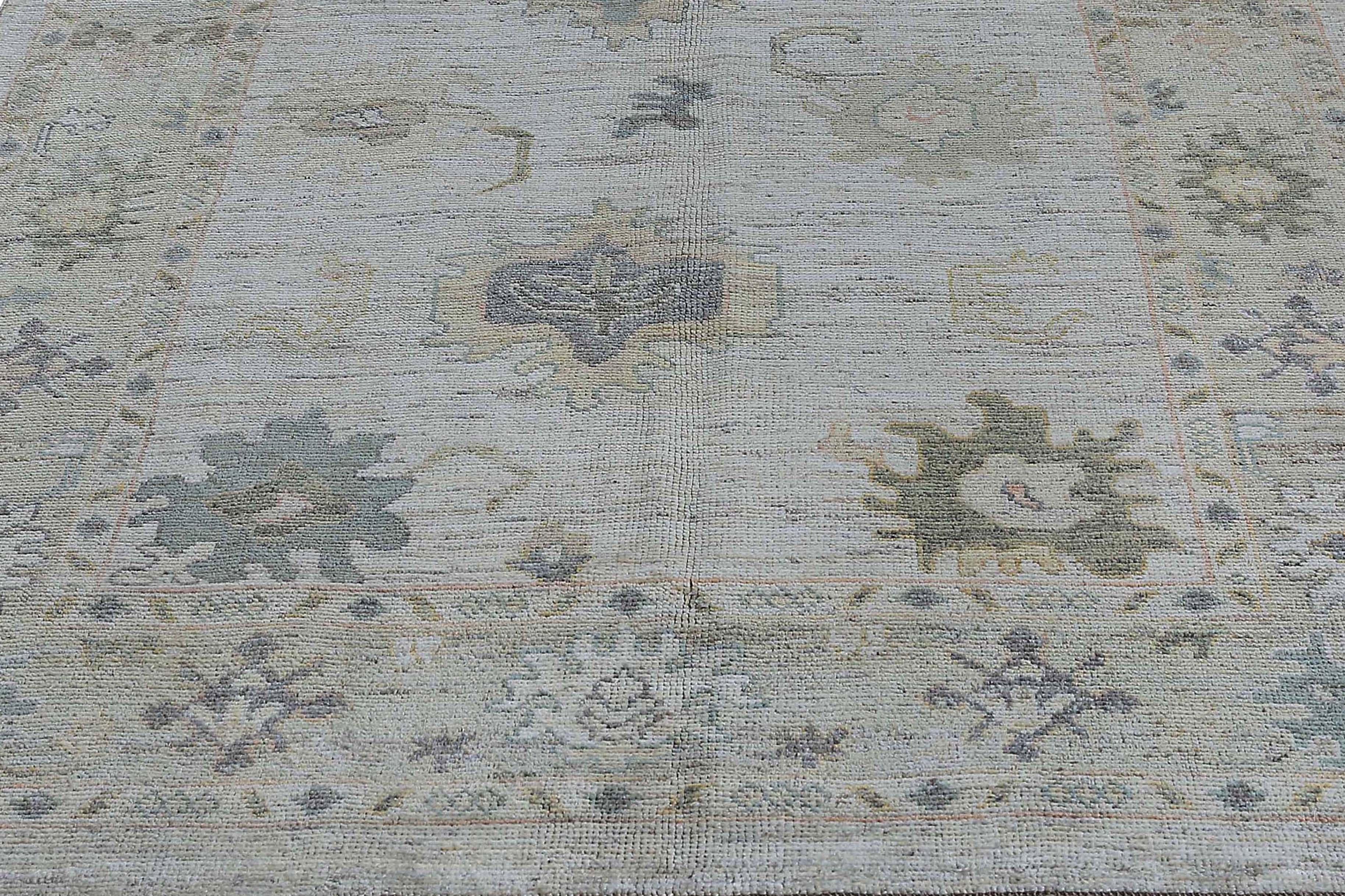 Tapis d'Afghanistan Oushak datant d'environ 1990, motif ivoire en laine - 95494 en vente 5