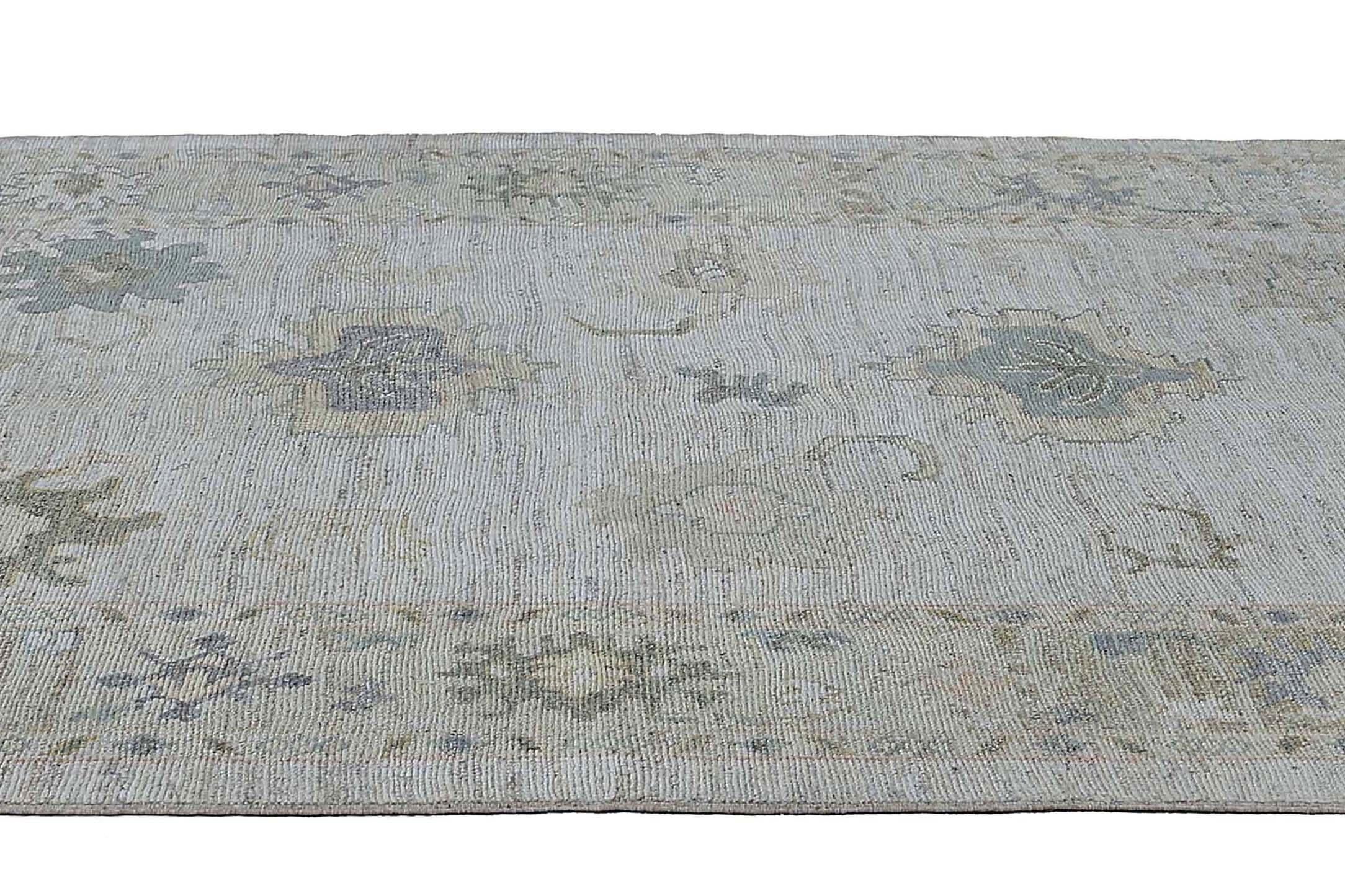 Tapis d'Afghanistan Oushak datant d'environ 1990, motif ivoire en laine - 95494 en vente 7