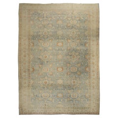 Colección Zabihi Alfombra Persa Bibikabad Azul Claro Melocotón Sobredimensionada