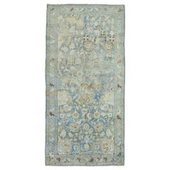 Light Blue Persian Malayer Small Size Antique 20th Century Runner
