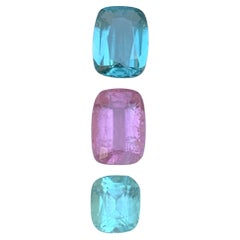 Tormalina naturale azzurra, rosa e verde pastello: lotto di gemme sciolte 3,55 carati