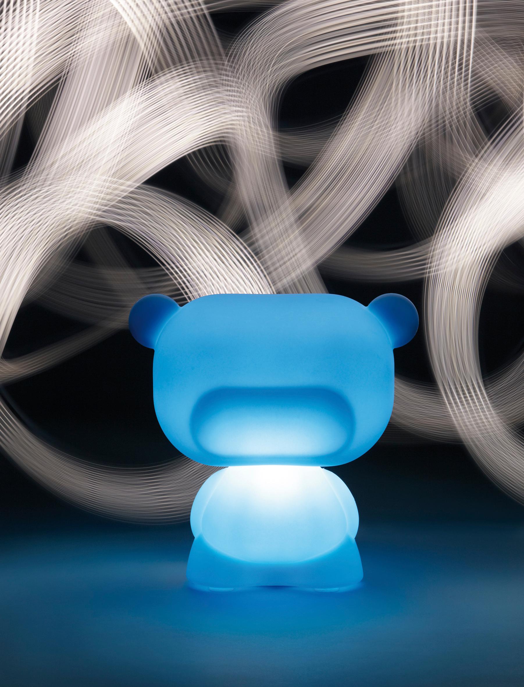 Light Blue Pure Table Lamp by Lab81
Dimensions: D 25 x W 44 x H 45 cm.
Materials: Polyethylene.

Available in different color options. Prices may vary. This product is suitable for indoor and outdoor use. All our lamps can be wired according to each