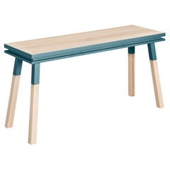 Light Blue rectangular desk console table, scandinavian design with 11  colours