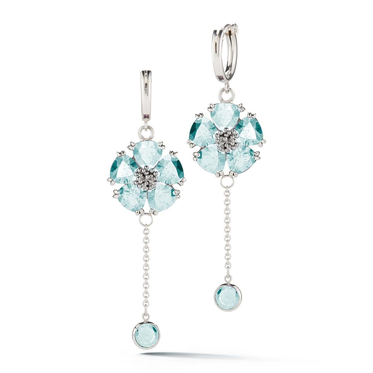 light blue stone earrings