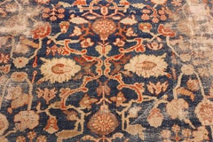 Light Blue Shabby Chic Antique Sultanabad Rug. Size: 14 ft 3 in x 17 ft 6 in