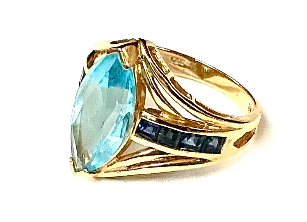 dark topaz ring
