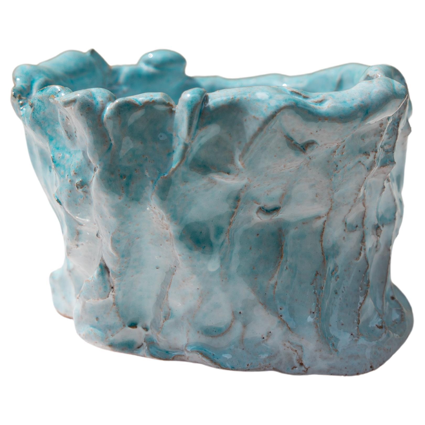 Vaso azzurro di Daniele Giannetti in vendita