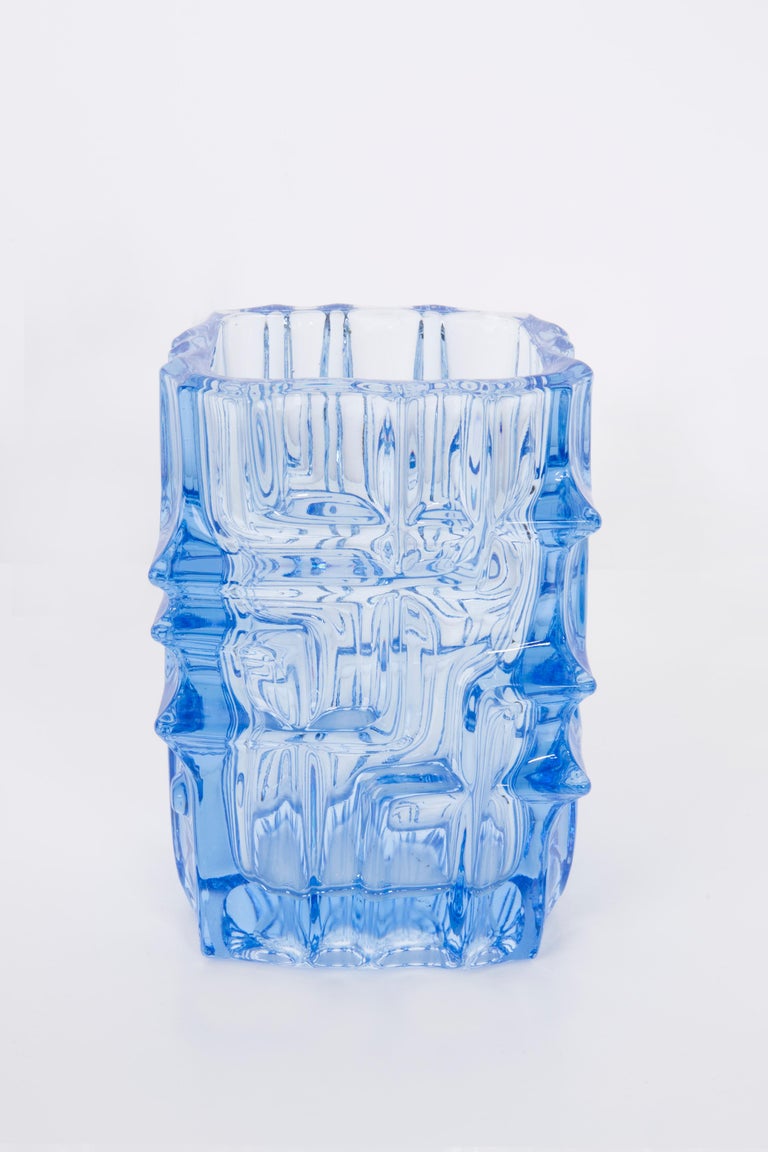 Light Blue Vase by Vladislav Urban for Sklo Union, 20th Century, Europe