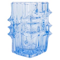 Hellblaue Vase von Vladislav Urban für die Sklo Union, 20. Jahrhundert, Europa, 1960er Jahre