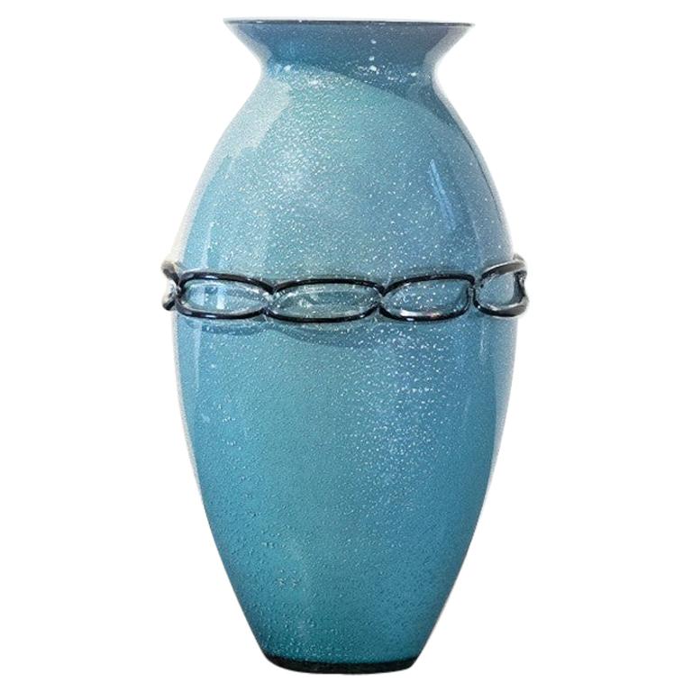 Light Blue Vase, Italy, Mid20th Century For Sale at 1stDibs