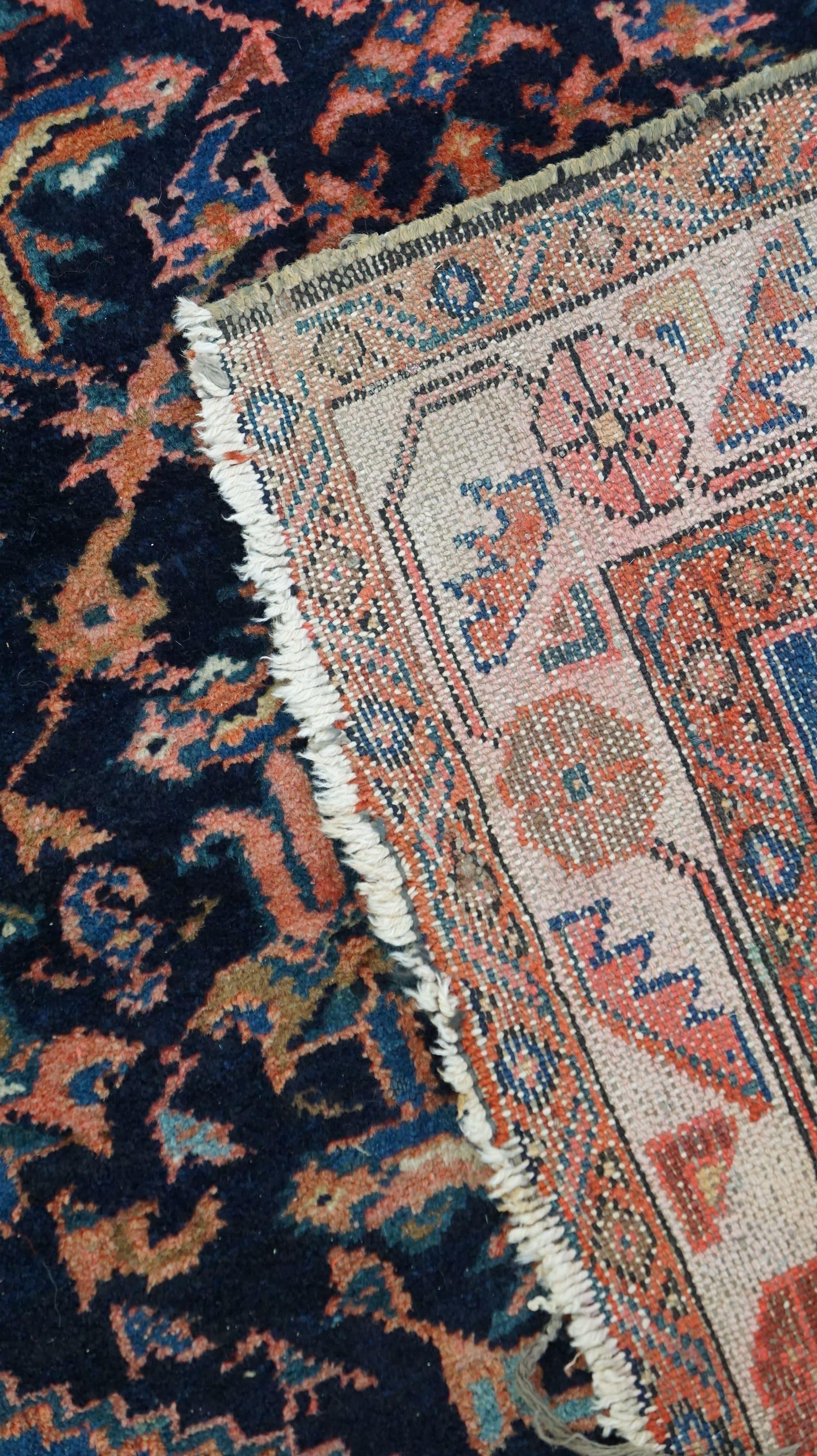 Light blue with pink accents vintage oriental rug, beautiful patterns 150x100cm For Sale 2