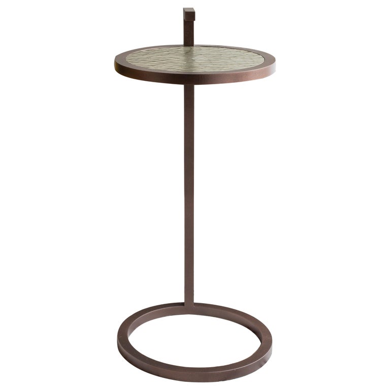 Light Bronze Kangaroo Martini Table In Powder Coated Cracked Gesso For Sale At 1stdibs